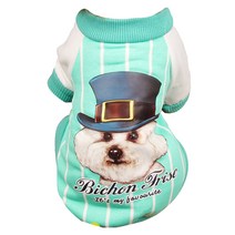 윰 강아지 캐릭터 반려동물 점퍼, 그린비숑프리제