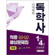 [시대고시기획]독학사 교양공통 국어 적중예상문제집 1 4단계 대비, 시대고시기획