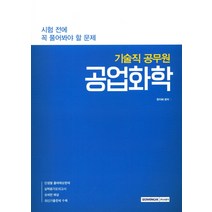 시험 전에 꼭 풀어봐야 할 문제 공업화학(기술직 공무원)(2017), 서원각