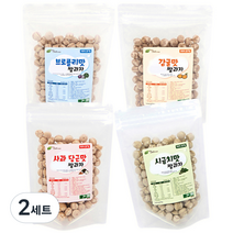 그린원푸드 유기농 옹알이 유아 쌀과자 4종 세트, 사과당근맛. 브로콜리맛. 감귤맛. 시금치맛, 2세트