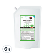 에버미라클 EM 세탁세제 프리미엄 리필, 800ml, 6개