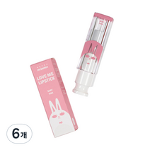레시피박스 키즈 러브미 립스틱 3.5g, 베이비 핑크, 6개