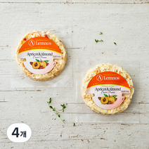 램노스 과일 살구아몬드 치즈, 125g, 4개