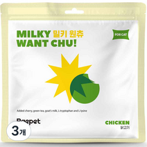 베이펫 짜먹는 고양이 간식 산양유 밀키 원츄 12p, 닭고기, 168g, 3개