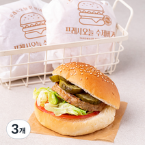 프레시오늘 신선냉장 우리한돈 오리지널 수제버거 2개입, 332g, 3개