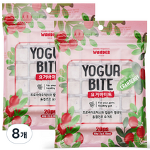 원더푸드 반려동물 요거 바이트 간식, 크랜베리, 8개