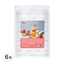 컵풀 복숭아 아이스티 파우더, 1kg, 6개, 1개입