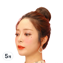 가발매니아 올림머리 당고머리 가발 미니, 초코브라운, 5개
