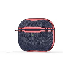 크리스탈라인 에어팟프로 케이스, 네이비레드