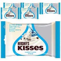 허쉬 키세스 쿠키앤크림 초콜릿, 146g, 6개