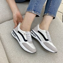 슈리오 여성용 에어 키높이 가죽 운동화 6cm