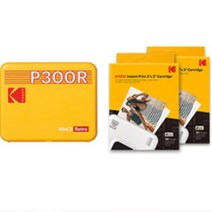 [코닥포토북] 코닥 미니 3 레트로 번들 휴대용 포토프린터 카트리지 60p yellow, P300