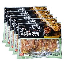 행복한간식 강아지 사사미 간식 400g, 숯불꽈베기맛, 5개입