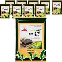 새우표 완도 녹차재래 돌김전장, 10개, 30g