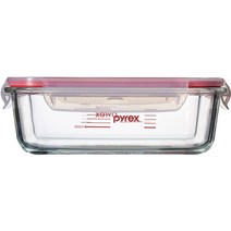 파이렉스 4면밀폐 직사각 내열유리 계량 용기 1040ml, 1개