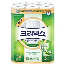 크리넥스 펄프 3겹 피톤치드케어 화이트 와이드 화장지 38m, 24롤, 1팩