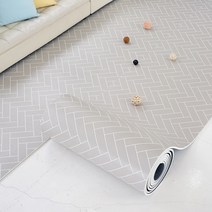 삼바텍 PVC 셀프시공 롤매트 18mm, 헤링본 그레이