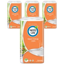 깨끗한나라 데일리 키친타올 그린티 150매, 8롤, 4팩