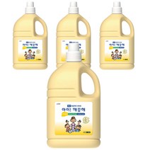 아이깨끗해 핸드솝, 보송보송 파우더향, 4.5L, 4개