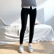 잘빠진 여성용 올밴딩 융털 기모 스키니 팬츠