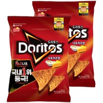 롯데제과 도리토스 나쵸치즈맛 과자, 172g, 2개, 172g