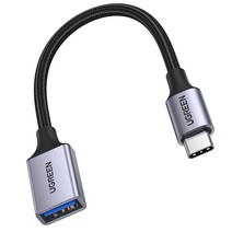 유그린 프리미엄 C타입 USB3.0 고속 OTG 케이블, 혼합색상, 15cm