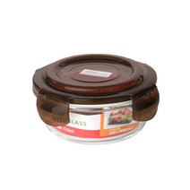 수퍼오븐글라스 내열유리 밀폐용기, 원형 620ml, 1개