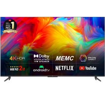 TCL 안드로이드11 4K UHD TV, 165cm(65인치), 65P735, 벽걸이형, 방문설치