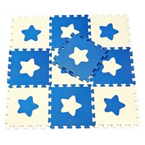 비앤씨 EVA 유아 퍼즐매트 30*30*1.2cm, 스타, 10p