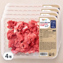 딜리조이 호주산 소고기 앞다리살 국거리용 (냉장), 400g, 4개