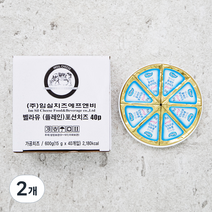 임실치즈 벨라유 플레인 포션치즈, 600g, 2개