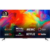 TCL 안드로이드11 4K UHD TV, 110cm(43인치), 43P735, 스탠드형, 자가설치