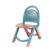 요고모지 컬러풀 등받이 의자, 그린, 1개
