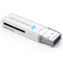 [마이크로sd카드리더기] 구스페리 USB 3.0 SD / TF 카드 리더기, 화이트