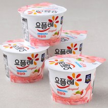 요플레 오리지날 요거트 복숭아, 180g, 4개입