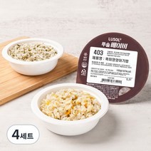 루솔 이유식 4단계 한우세트 (냉장), 401번 바나나 단호박, 417번 한우불고기, 403번 흑미영양, 4세트