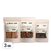 자연지인 뱅쇼재료 세트 시나몬스틱 100g + 정향 80g + 팔각향 80g, 3세트, 260g