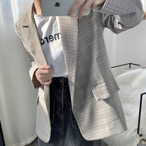 루나걸 여성용 세린토 체크 자켓