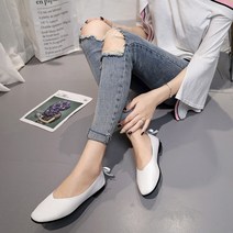 홀리버니 여성 러블리 힐탭 리본 플랫슈즈 T712R