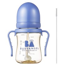 비지엔젤 PPSU 빨대컵 200ml, 스카이블루, 1개