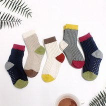 드레스하우스 아동용 S뜨로우 양말 5켤레 세트 1622SO