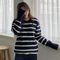 슈가펀 여성용 라이미 단배색 니트