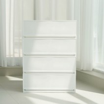 샤바스 컬러스토리 서랍장 600 와이드 4단, 화이트, 4개