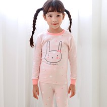 메이키즈 여아용 큐트레빗 오가닉기모후라이스 실내복