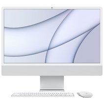 Apple 2021 아이맥 24, 실버, M1, Apple M1 8 core, SSD 256GB, 16GB, Retina 4.5K, Gigabit Ethernet, Z12Q0001X, CTO