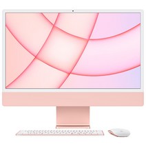 Apple 2021 아이맥 24, 핑크, M1, Apple M1 8 core, SSD 256GB, 16GB, Retina 4.5K, Gigabit Ethernet, Z12Y0001X, CTO