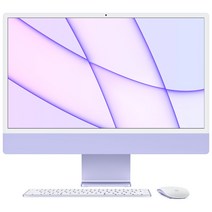 Apple 2021 아이맥 24, 퍼플, M1, Apple M1 8 core, SSD 512GB, 16GB, Retina 4.5K, Gigabit Ethernet, CTO