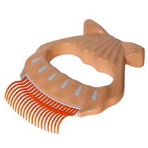 케어펫 반려동물 사랑빗 E3 장모&이중모용, 오렌지, 1개