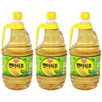 오뚜기 현미식초, 1.8L, 3개