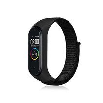 디씨네트워크 미밴드 스포츠 나일론 스트랩, Black